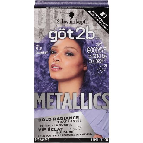 Schwarzkopf Got2b Metallics Permanent Hair Color, 